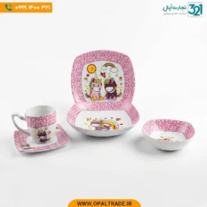 خرید سرویس غذاخوری 5 پارچه کودک طرح یونیکورن