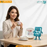سرویس غذاخوری 5 پارچه اوپال طرح دوستی قرمز-آبی | تجارت اُپال - Image 4