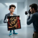 تابلو خطاطی سه‌بعدی طلایی مشکی | تابلو دکوراتیو خوشنویسی مدرن - Image 3