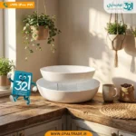 ست پذیرایی 2 پارچه بیضی دیوالی گلدن اپال