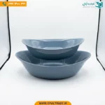 ست پذیرایی 2 پارچه اوال اون طوسی گلدن اپال - Image 2