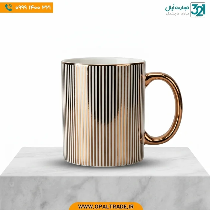 لیوان_pvd_طرح_لاین_productOnly_web ماگ چینی لوکس طرح لاین با روکش طلایی PVD